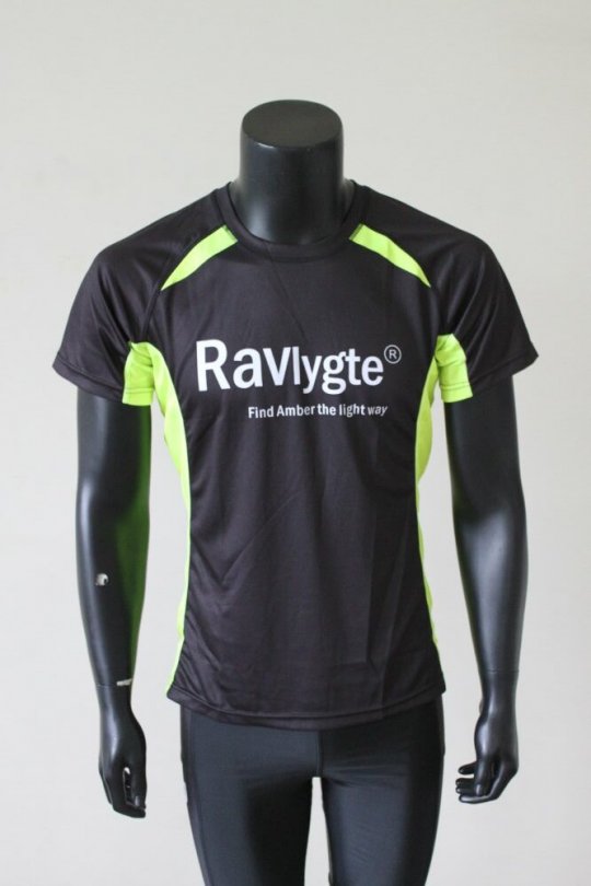 T-shirt med ravlygte logo (løbetrøje)