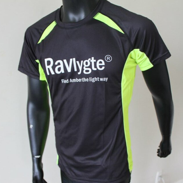 T-shirt med ravlygte logo (løbetrøje)